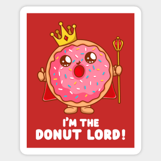 Donut lord (o dark  colors) Sticker